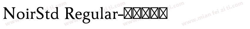NoirStd Regular字体转换